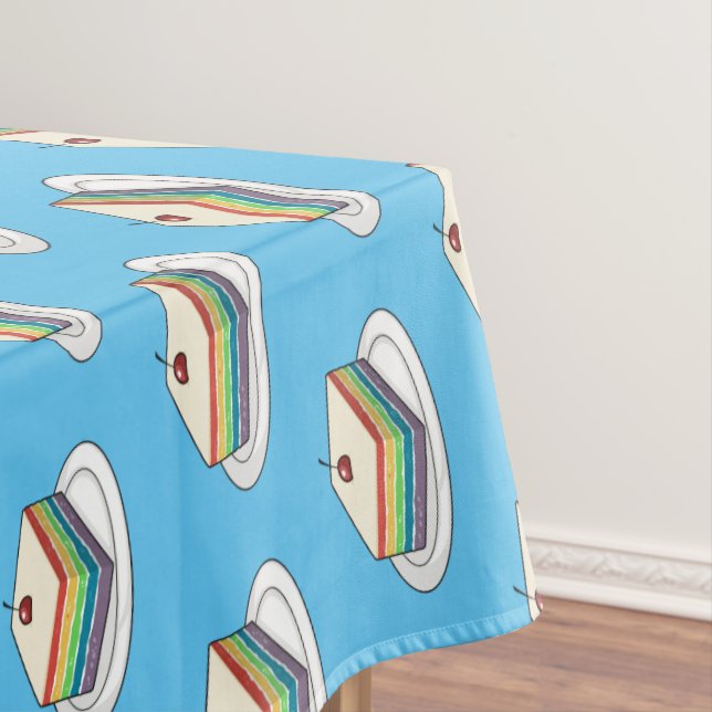 Rainbow cake Cartoon Tischdecke (Beispiel)