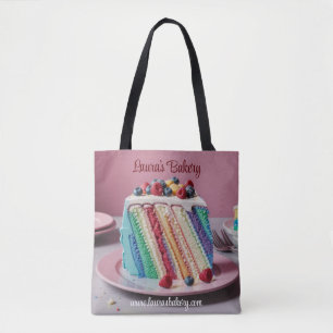 Rainbow Cake Foodie Bäcker Tragetasche Tasche