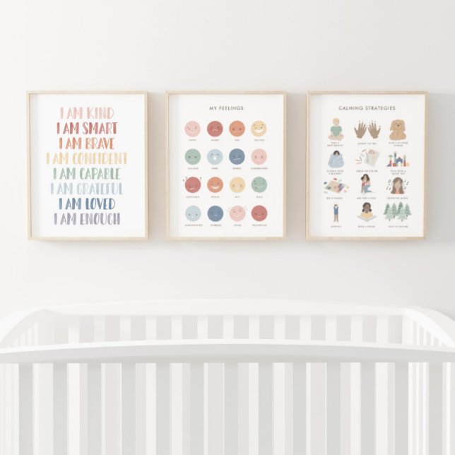 Rainbow Calming Corner Affirmations Bilderwand Sets (Von Creator hochgeladen)