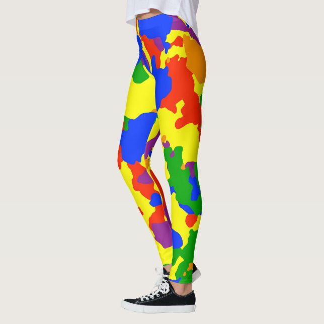 Rainbow Camouflage Camouflage Leggings (Links)