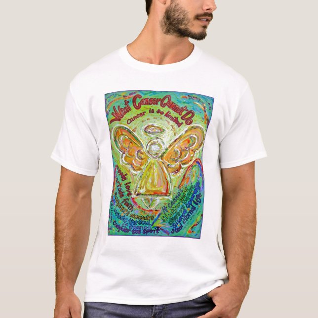 Rainbow Cancer Angel T - Shirt (Vorderseite)