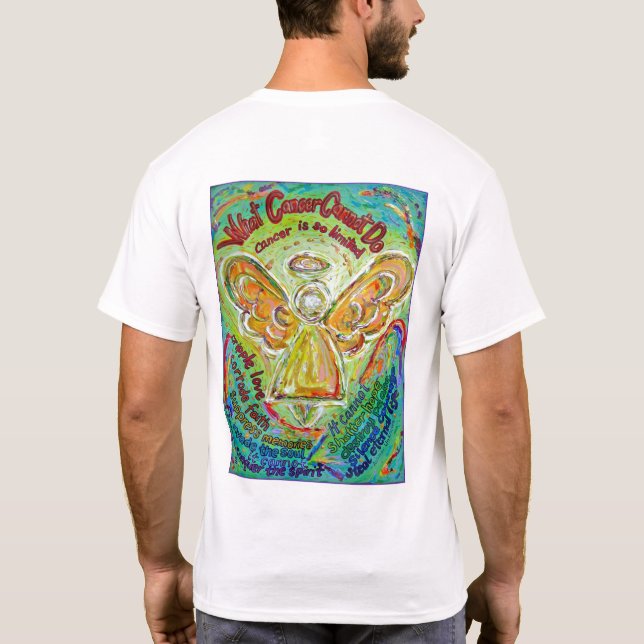 Rainbow Cancer Angel T - Shirt (Rückseite)