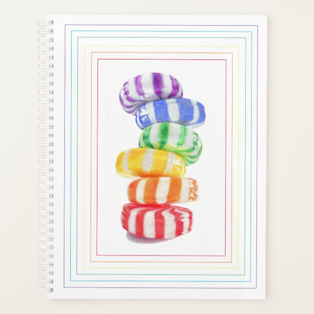 RAINBOW CANDY 8.5x11 Planerkalender Planer (Vorderseite)