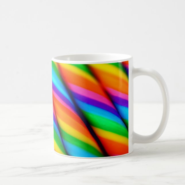 Rainbow Candy Canes 2 Kaffeetasse (Rechts)