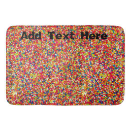 Rainbow Candy Sprinkles Badematte