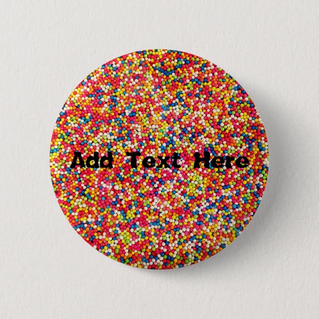 Rainbow Candy Sprinkles Button (Vorderseite)