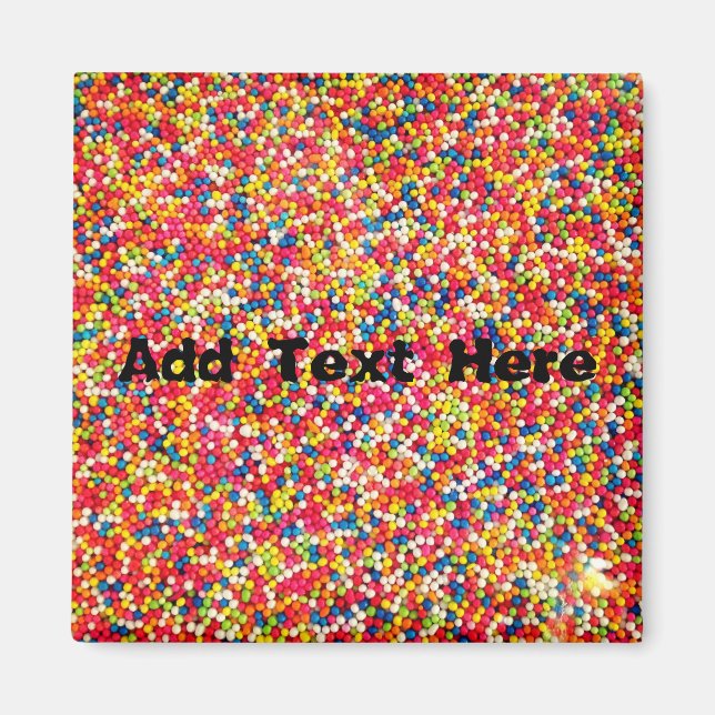 Rainbow Candy Sprinkles Magnet (Vorne)