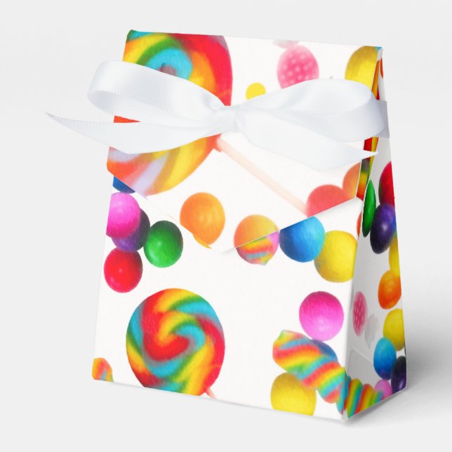 Rainbow Candy Sweet Birthday Party Custom Gevor Geschenkschachtel (Vorderseite)