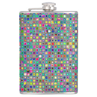 Rainbow 'Carnival' Textured Mosaic Tiles Pattern Flachmann