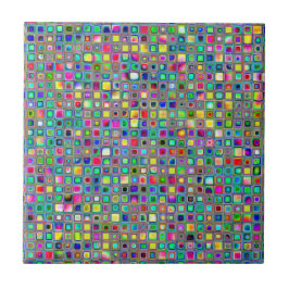 Rainbow 'Carnival' Textured Mosaic Tiles Pattern Fliese