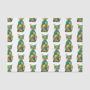 Rainbow Cat Tissue Paper Seidenpapier