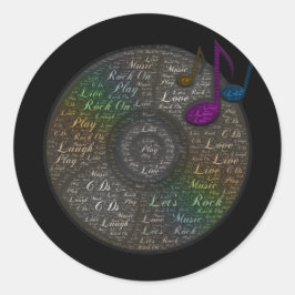 Rainbow-CD-Aufkleber Runder Aufkleber