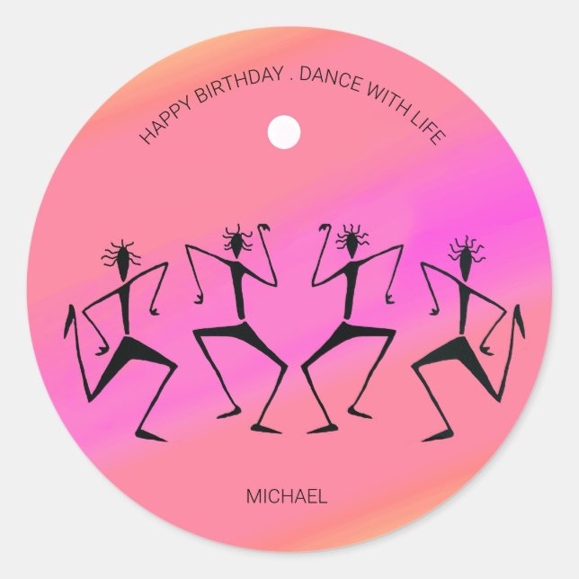 Rainbow Celebration Dance Sticker (Vorderseite)