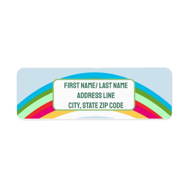 Rainbow Celebration Name Tag (Vorne)