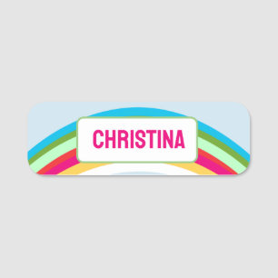 Rainbow Celebration Name Tag Namensschild