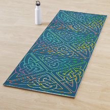 Rainbow Celtic Knot Yoga Mat