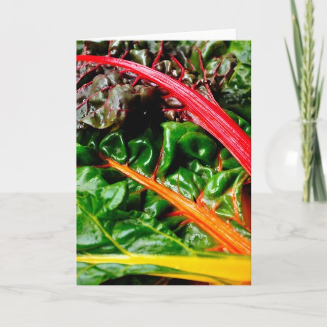 Rainbow Chard Karte (Vorderseite)