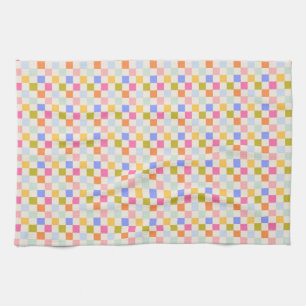 Rainbow-Checkerboard Geschirrtuch