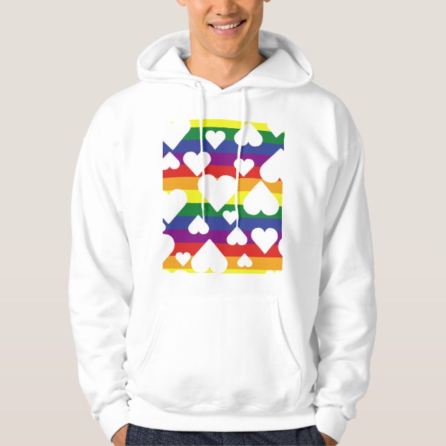 Rainbow Chest Hoodie (Vorderseite)
