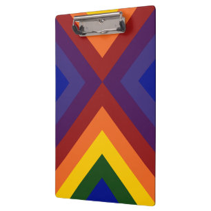 Rainbow Chevrons Klemmbrett