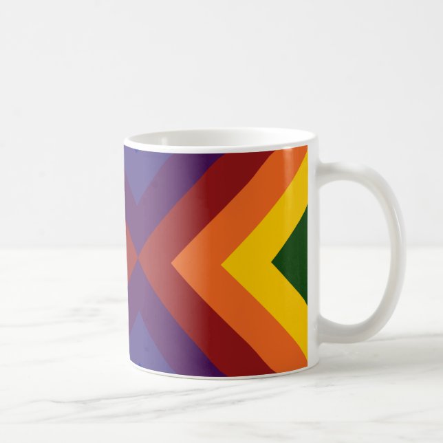 Rainbow Chevrons Tasse (Rechts)