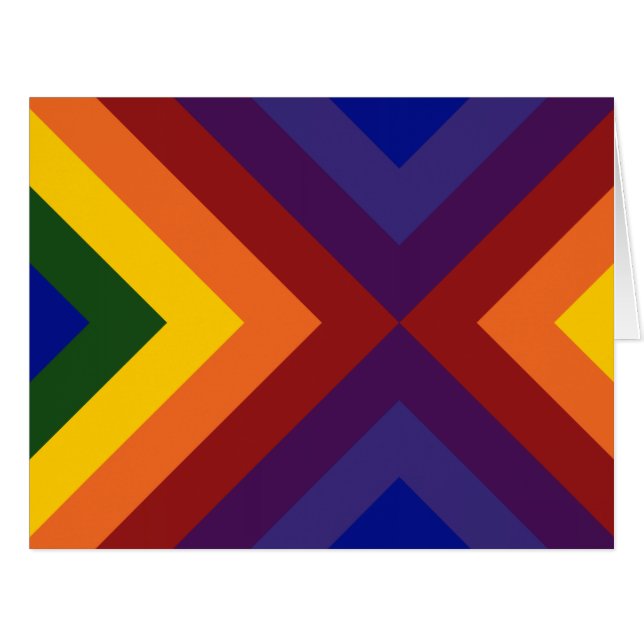 Rainbow Chevrons Vielen Dank (Vorderseite (Horizontal))