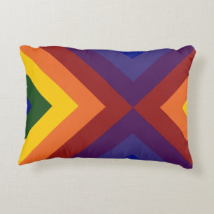 Rainbow Chevrons Zierkissen