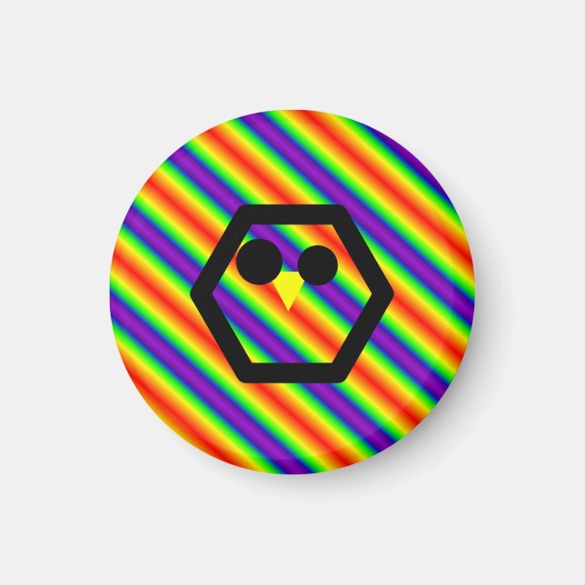 Rainbow chick magnet (Vorne)