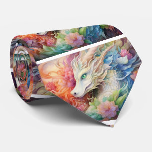 Rainbow Chinese Dragon Pattern Krawatte