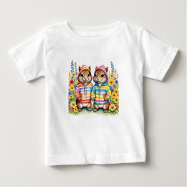 Rainbow-Chipmunks Baby T-shirt