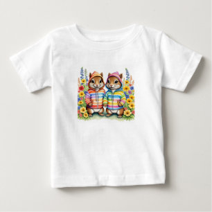 Rainbow-Chipmunks Baby T-shirt