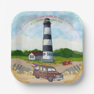 Rainbow Choice Lighthouse Pappteller