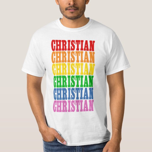 Rainbow Christlich T-Shirt (Vorderseite)