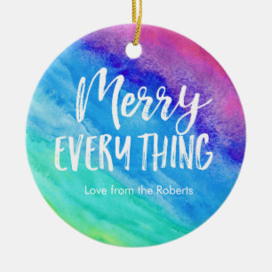Rainbow Christmas Ornament mit personalisiertem Fo
