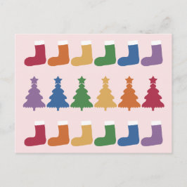 Rainbow Christmas Tree #2 Postkarte