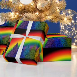 Rainbow Christmas Tree Geschenkpapier