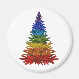 Rainbow Christmas Tree Magnet