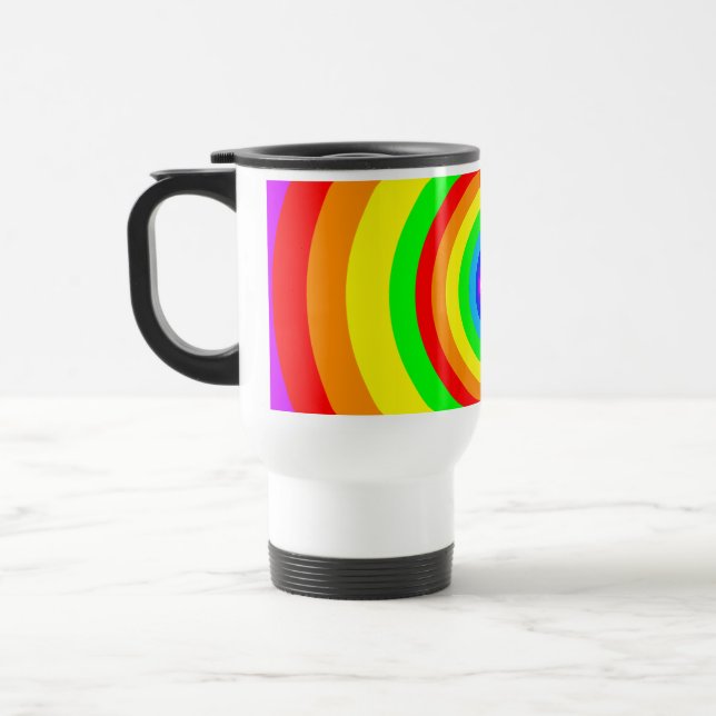 Rainbow Circle Design-40686 Reisebecher (Links)