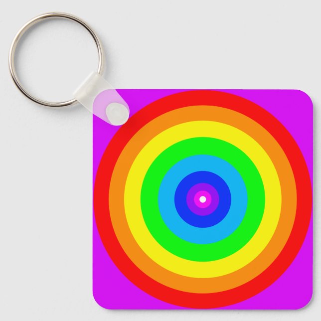 Rainbow Circle Design-40686 Schlüsselanhänger (Vorderseite)