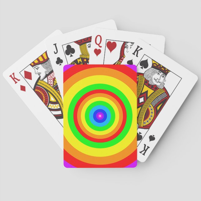 Rainbow Circle Design-40686 Spielkarten (Rückseite)
