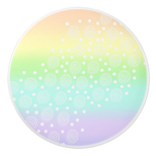 Rainbow Circles Pastel Keramikknauf