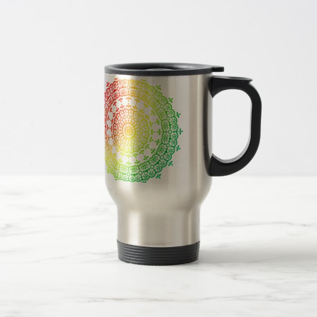 Rainbow Circles Reisebecher (Rechts)