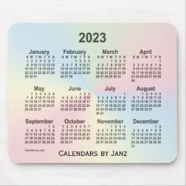 Rainbow Cloud Calendar 2023 von Janz Mousepad