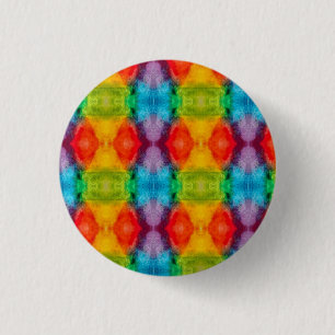 Rainbow Cloud Watercolor Art Button