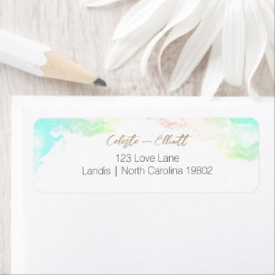 Rainbow Clouds Babydusche Rücksendeadresse