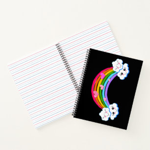 Rainbow Clouds Notebook Notizbuch
