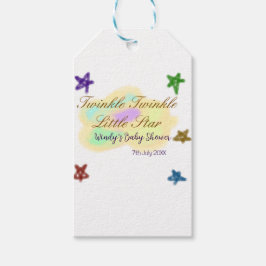 Rainbow clouds twinkle Twinkle Little Star baby Geschenkanhänger