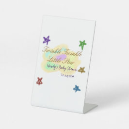 Rainbow clouds twinkle Twinkle Little Star baby Sockelschild