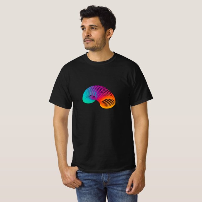 Rainbow Coil Spring Toy T-Shirt (Vorne ganz)