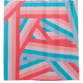 Rainbow Collage Duschvorhang